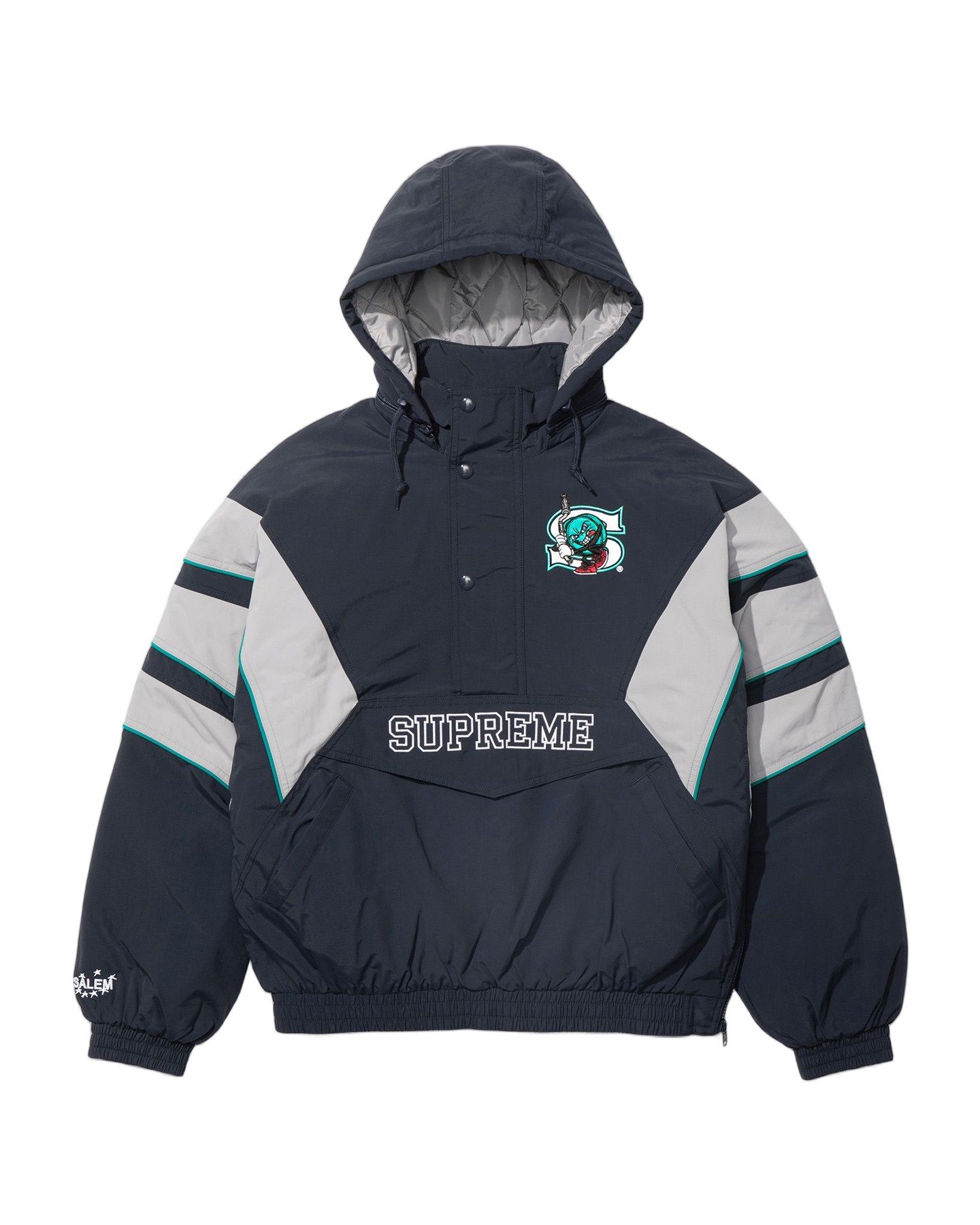 Supreme/SALEM Half Zip Stadium Jacket view 14